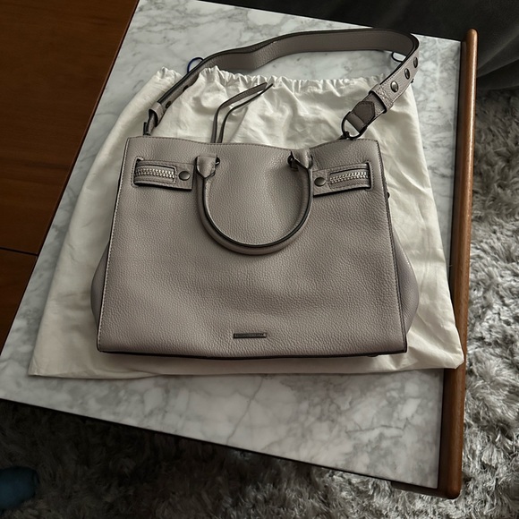 Rebecca Minkoff Handbags - Rebecca Minkoff Gray Leather Geneva satchel tote Handbag